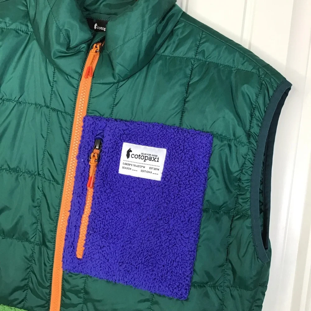 Cotopaxi Trico Hybrid Vest in Green and Blue Size Medium. - Picture 4 of 7